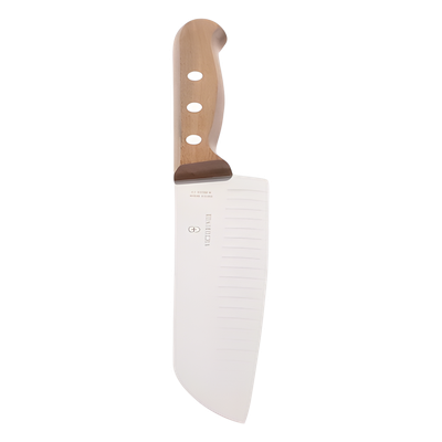 Cuchillo Santoku / Hoja 17 cm / Filo con Alvéolos / Mango de Pino Modificado / 0.103 kg / Fabricación Suiza | SIERRA STORE