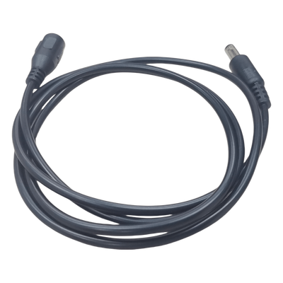 Cable de Alimentación DC / Conector Macho a Hembra 5.5x2.1 mm / 22 AWG / 1 m (3.28 ft) / Polarizado / Forro Negro | SIERRA STORE