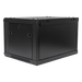 Gabinete de Pared / 6UR / 19in / 450mm Profundidad / 60kg Carga / Acero Negro | SIERRA STORE