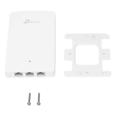 Punto de acceso Omada doble banda 802.11ac, PoE 802.3af/at, MU-MIMO, MIMO 2x2 diseño placa de pared con tres puertos adicionales | SIERRA STORE