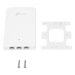 Punto de acceso Omada doble banda 802.11ac, PoE 802.3af/at, MU-MIMO, MIMO 2x2 diseño placa de pared con tres puertos adicionales | SIERRA STORE