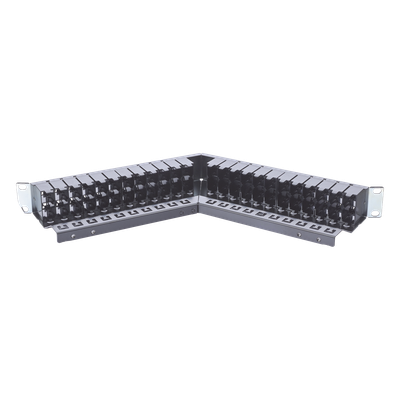 SIEMON ZS-PNLA-U48E - Patch Panel / 48 Puertos / Blindado / Modular / Angulado / 1UR / Alta Densidad | SIERRA STORE