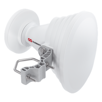 Antena Sectorial Horn / Radiación Asimétrica 45° / 4.9 - 6.4 GHz / 17 dBi / Conector RP-SMA / 238 x 245 x 163 mm | SIERRA STORE