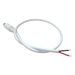 Cable de Alimentación DC / Conector Macho 5.5 x 2.1 mm / Calibre 22AWG / Longitud 30 cm / Forro Blanco / Polarizado | SIERRA STORE