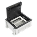 Caja de Suelo / 2 Módulos Dobles K45 / Profundidad Ajustable 70-100 mm (2.76-3.94 in) / Carga 1400 kg / Resistencia Térmica 125 °C / | SIERRA STORE