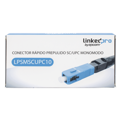 LINKEDPRO BY EPCOM LPSMSCUPC10 - Conector de Fibra Óptica / SC/UPC / Monomodo / Re-terminable / 900μm, 2.0mm, 3.0mm / 10 Piezas / | SIERRA STORE