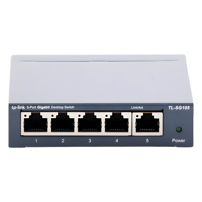 Switch / 5 Puertos Gigabit / 10/100/1000 Mbps / No Administrable / 7.4 Mpps / 3.94x3.86x0.98 in | SIERRA STORE