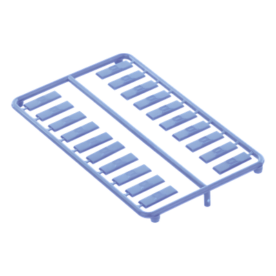 PANDUIT CIDBU-C - Iconos de Datos / Mini-Com / 14.2 mm Ancho / 2 mm Profundidad / 4.6 mm Altura / ABS / Paquete 100 / Azul | SIERRA STORE