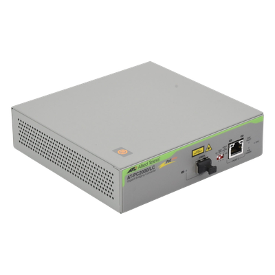Convertidor de medios Gigabit Ethernet PoE+ a fibra óptica, conector LC, multimodo (MMF), distancia hasta 550 m | SIERRA STORE