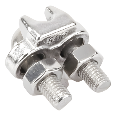 Abrazadera de Cable / Acero Inoxidable / Cable 5/16" / Torre Atirantada / Carga Pesada / 3 Piezas por Amarre | SIERRA STORE