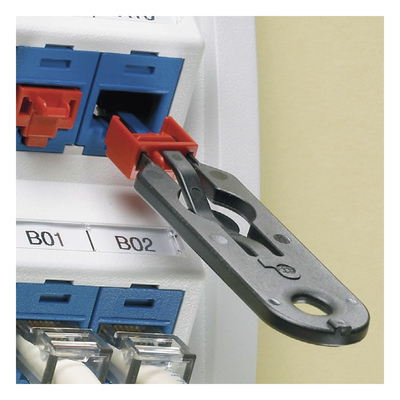 PANDUIT PSL-DCJB-BU - Kit de Bloqueo de Puertos RJ45 / 10 Dispositivos / Llave de Extracción / Policarbonato Azul | SIERRA STORE