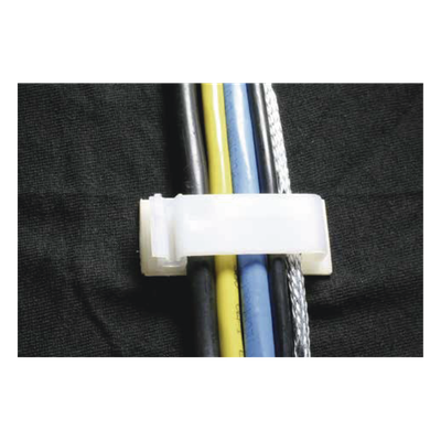 Clip Organizador de Cables / Auto-Adherible / 5 Unidades / Soporte 8.0 mm (6 AWG) / Carga 250 g (0.551 lb) / -5°C a 65°C (23°F a 149°F) | SIERRA STORE
