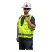 Chaleco de seguridad reflectante / Talla XL / ANSI/ISEA 107-2015 Tipo R Clase 2 / Pecho 44''-50'' (111,8-127 cm) / Amarillo alta | SIERRA STORE