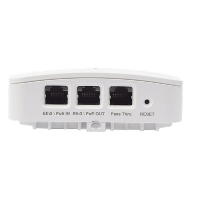 Punto de Acceso Wi-Fi 6 / Diseño de Pared / 2.5 Gbps / 3 Puertos Gigabit / PoE Passthrough / Radio IoT / Gestión Cloud | SIERRA STORE