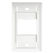 SIEMON CT2-FP-02 - Placa de Pared / 1 Puerto Acoplador / Estándar Británico 85x85mm / Color Blanco | SIERRA STORE