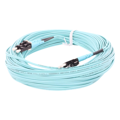 PANDUIT FZ2ERLNLNSNM020 - Jumper de Fibra Óptica / Multimodo OM4 50/125 / LC-LC Dúplex / OFNR Riser / 20 m (65.62 pies) / Color Aqua | SIERRA STORE