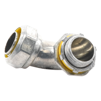 Conector Curvo para Tubo Liquidtight / 1" (25 mm) / Acabado Bruñido / UL 514B / NEMA FB-1 | SIERRA STORE