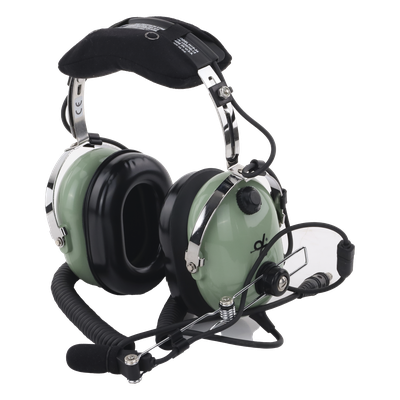 Auriculares de Aviación / Cancelación Activa de Ruido / Reducción 24 dB / Cable Espiral 1.5 m (4.9 ft) / Micrófono M-7A / | SIERRA STORE
