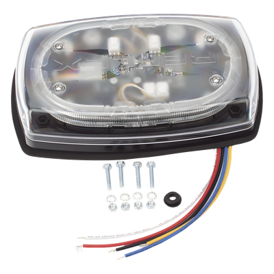 Minibar LED para Techo / 10 Pulgadas / 48 LEDs / Doble Color Ámbar/Claro / 91 Patrones / 12-24 VDC / 360° / SAE Clase I | SIERRA STORE
