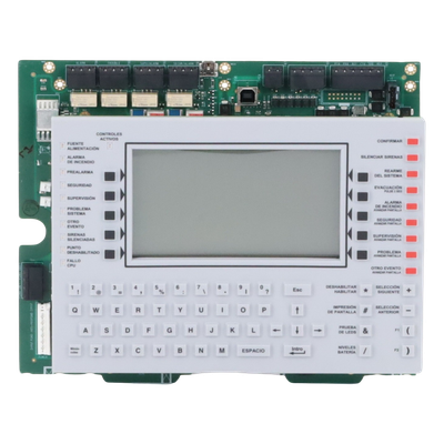 Anunciador de control de red / LCD 640 caracteres retroiluminado / Teclado QWERTY / 11 indicadores LED / 4 relés de estado / Bus ACS | SIERRA STORE