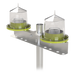 EPCOM INDUSTRIAL HLU3-DOBLE - Base Doble para Lámpara de Obstrucción EI-GSLSE. Compatible con tubo hasta 1-1/4" | SIERRA STORE
