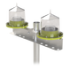 EPCOM INDUSTRIAL HLU3-DOBLE - Base Doble para Lámpara de Obstrucción EI-GSLSE. Compatible con tubo hasta 1-1/4" | SIERRA STORE