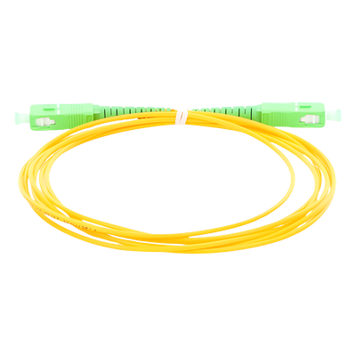 LINKEDPRO BY EPCOM LPSMJSCASCASP22 - Jumper de Fibra Óptica Monomodo SC/APC SC/APC Simplex, color amarillo, 2 metros, 2mm | SIERRA STORE