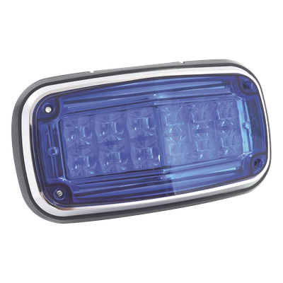 Luz de Advertencia LED / 12 LEDs / 11 Patrones de Destello / IP67 / 12-30 VCC / 170 x 134 x 64.5 mm | SIERRA STORE