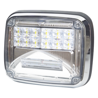 Luz de Advertencia LED / 6 LEDs Ultra Brillantes / 11 Patrones de Destello / IP67 / 12-30 VCC / 7.9" x 6.3" (20.1 x 16 cm) / Luz de | SIERRA STORE