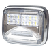 Luz de Advertencia LED / 6 LEDs Ultra Brillantes / 11 Patrones de Destello / IP67 / 12-30 VCC / 7.9" x 6.3" (20.1 x 16 cm) / Luz de | SIERRA STORE