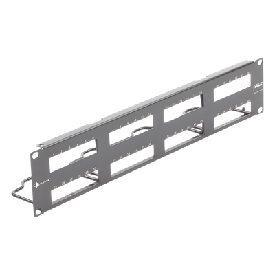 SIEMON MX-PNL-48 - Patch Panel MAX Modular (vacío), de 48 Puertos, Plano, 2UR | SIERRA STORE