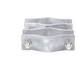 Juego de Abrazaderas Dobles / Mástiles 3.8 a 8.9 cm (1.5 a 3.5 in) / Separación 12 cm (4.75 in) / Acero Galvanizado / Torres Cuadradas | SIERRA STORE