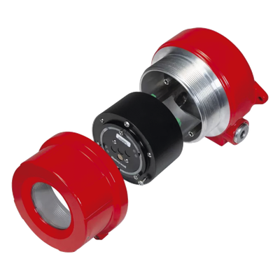 Detector de Llama Industrial / Triple IR / Campo de Visión 90° / Alcance hasta 60 m (196.9 ft) / Anillo LED de Estado / IP66/67 | SIERRA STORE