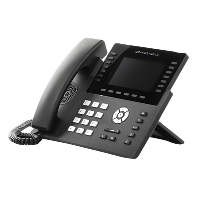 Teléfono IP Carrier-Grade / 14 Líneas SIP / 6 Cuentas / Wi-Fi Dual-Band 802.11ac / Pantalla LCD 5" / Puertos Gigabit / PoE / Audio | SIERRA STORE