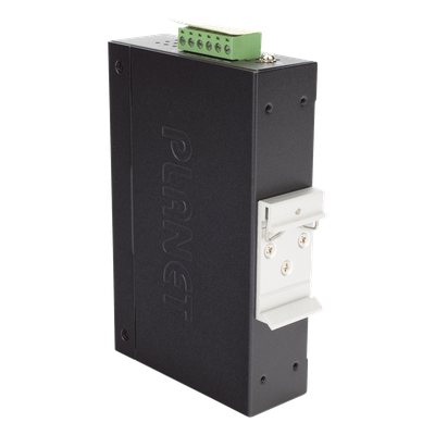 Convertidor de Medios PoE Industrial / SFP 1000BASE-X a RJ45 Gigabit / PoE+ 802.3at 30W / -40 a 75°C / IP30 / 12-48V CC o 24V CA | SIERRA STORE