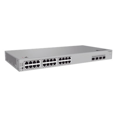 Switch de Acceso Gigabit Administrable PoE Capa 2+ / 24 puertos 10/100/1000 Mbps PoE / 4 puertos 2.5GE SFP Uplink / ERPS / Rutas | SIERRA STORE
