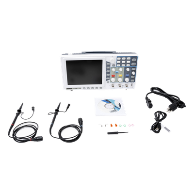 Osciloscopio Análogo de Mesa / 2 Canales + 1 Externo / 30 MHz / 250 MS/s / Pantalla LCD 8' / USB 2.0 y LAN | SIERRA STORE