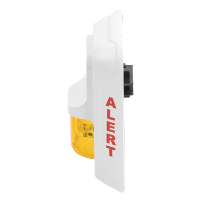 Lámpara Estroboscópica Color Blanco, para Notificación de Alerta, Montaje en Pared, Lente Estroboscópico Color Ámbar, Candelas | SIERRA STORE