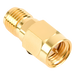 Adaptador en Línea / SMA Macho a SMA Hembra Inverso / Cuerpo Bronce Oro / Contacto Oro / Aislante Teflón | SIERRA STORE