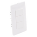 Apagador Triple Sencillo de 10 A/ 127 V CA ~ 60 Hz / Color Blanco. | SIERRA STORE