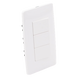 Apagador Triple Sencillo de 10 A/ 127 V CA ~ 60 Hz / Color Blanco. | SIERRA STORE