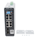 Switch Industrial PoE+ / 8 Puertos Gigabit / 1 PoE++ 60W / 7 PoE+ 30W / 2 SFP Uplink / 300W Total / Capacidad 20 Gbps / Layer 2 | SIERRA STORE