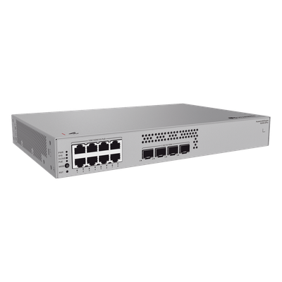 Switch Administrable PoE Capa 2 / 8 puertos Gigabit PoE / 4 puertos 2.5GE SFP Uplink / 128 W / 36 Gbps / Gestión en Nube | SIERRA STORE