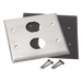 PANDUIT IAEFP2-2G - Placa de Pared Doble Industrial / 2 Puertos / Acero Inoxidable / 4.59x4.5x0.16 in / Montaje Vertical | SIERRA STORE