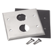 PANDUIT IAEFP2-2G - Placa de Pared Doble Industrial / 2 Puertos / Acero Inoxidable / 4.59x4.5x0.16 in / Montaje Vertical | SIERRA STORE