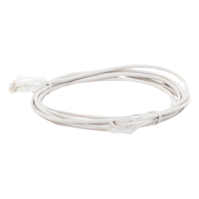 LINKEDPRO BY EPCOM LP-UT6-300-WH28 - Cable de Parcheo Slim UTP Cat6 / 3 m (9.84 pies) / 28 AWG / Blanco / Sin Blindaje / 1 Gbps+ | SIERRA STORE