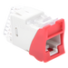 SIEMON U5-H03NS - Jack / Cat5e UTP / Montaje Híbrido Plano o Angulado / Color Rojo / Punch Down 110 / -10 a 60°C | SIERRA STORE