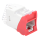 SIEMON U5-H03NS - Jack / Cat5e UTP / Montaje Híbrido Plano o Angulado / Color Rojo / Punch Down 110 / -10 a 60°C | SIERRA STORE