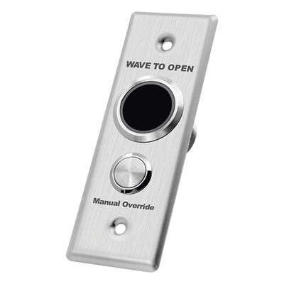ACCESSPRO APB2BL-40 - Botón de Salida Doble / Sin Contacto y Contacto / IP65 / Temporizador 0-30 s / Detección 5-25 cm / LED Azul/Verde | SIERRA STORE