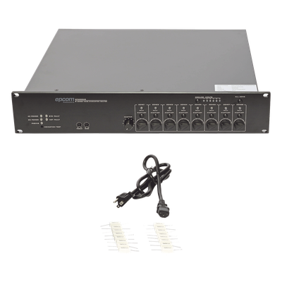 Controlador de Extensión de Evacuación por Voz / 8 Zonas / 500W / 19 Unidades en Cascada / 6 Entradas de Audio / Monitoreo Automático | SIERRA STORE
